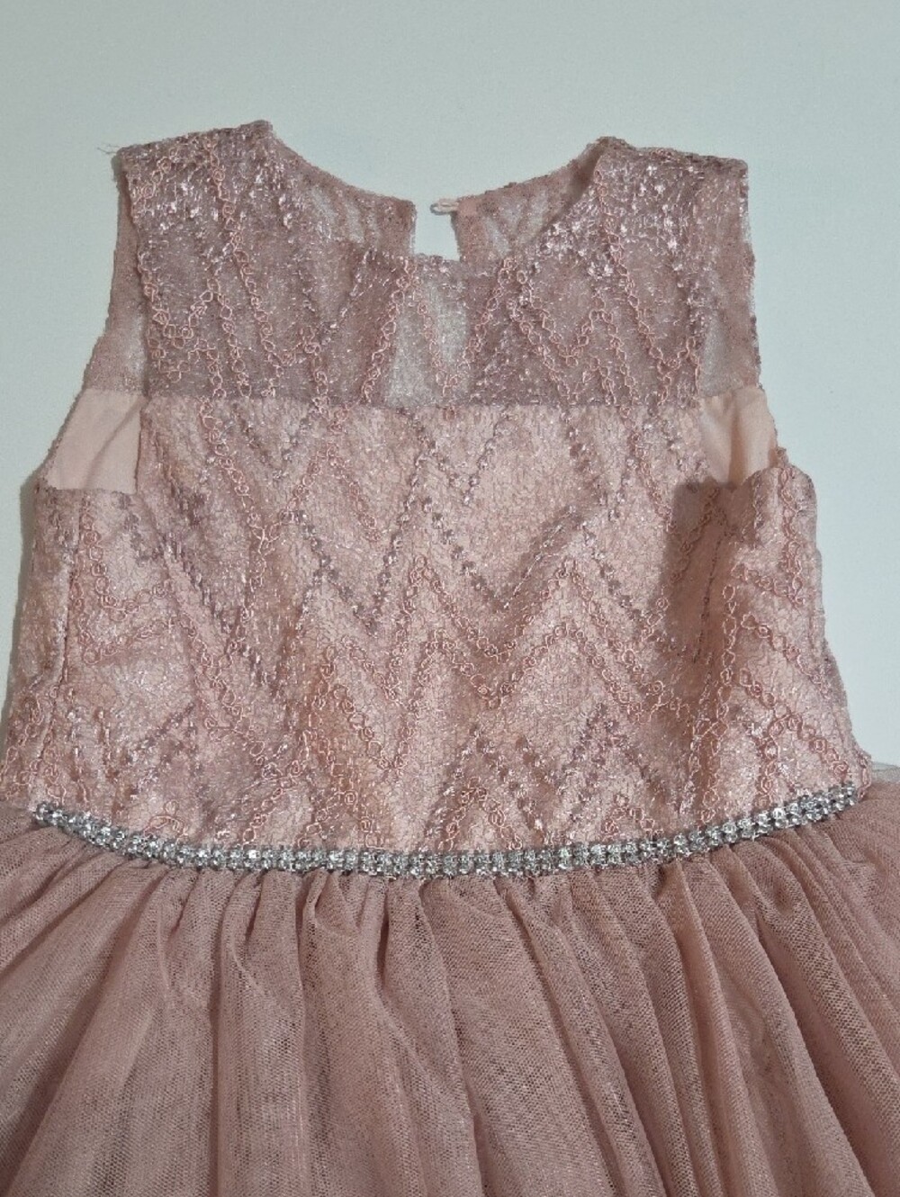 Blueberi Boulevard Pink Lace & Satin Party Dress - Picture 3 of 7